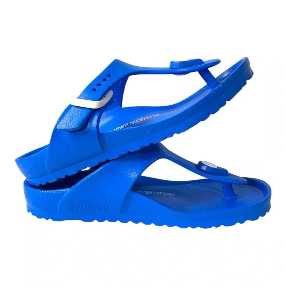 Birkenstock Gizeh EVA Sandals Kids Scuba Blue Size 30 US 12 Narrow Fit
